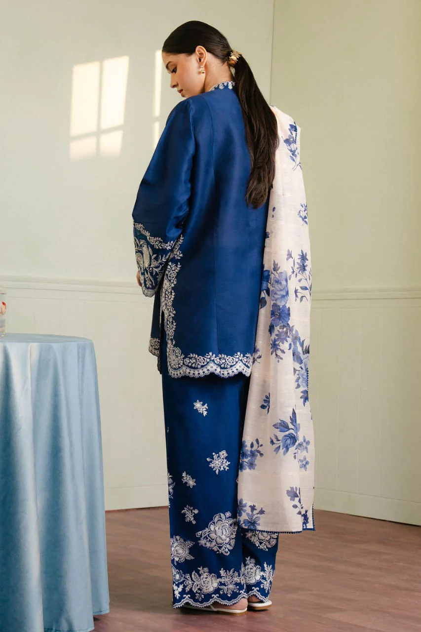 Coco 3 Piece Embroidered Lawn Suit for Women by Shai Noor β Embroidered Shirt, Embroidered Trouser & Chiffon Dupatta, Made in Pakistan