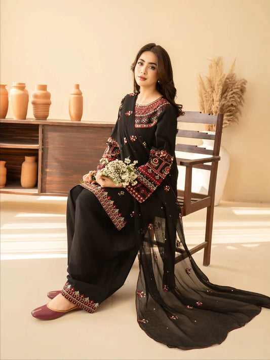 Shai Noor Aleezay 3 Piece Embroidered Lawn Suit for Women• Made in Pakistan