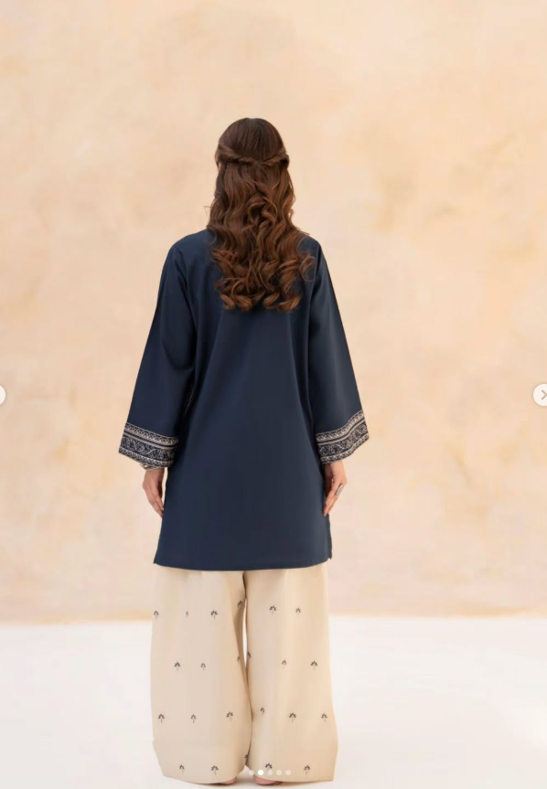 Shai Noor Nazo 2 piece embroidered suit back view for women